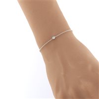 Bracciale Fanton Gioielli Donna BRACCIALI DIAMANTI in Oro bianco Diamante 0.05 Ct BROR-133-52 - BROR-133-52